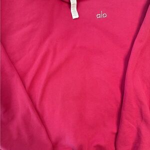 ALO Yoga Accolade crew neck pullover-pink summer crush. Women’s size Large.